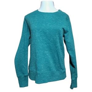 TEK GEAR Dark Teal Green Crew Neck Sweatshirt Women's Size Large Athlesure